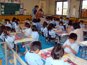 柳井幼稚園　子育て支援　造形教室